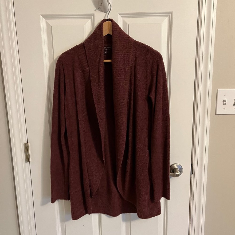 Barefoot Dreams CozyChic Lite Circle Cardigan - Rosewood XS